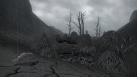 Scrib waiting in the lava flow